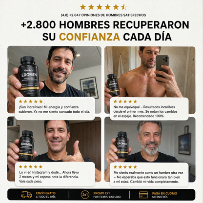EROMEN |Testosterona natural y soporte para el rendimiento masculino